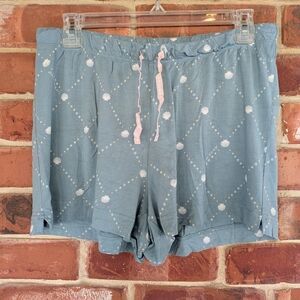 Life Is Good Women's Blue Patterned Pajama Shorts